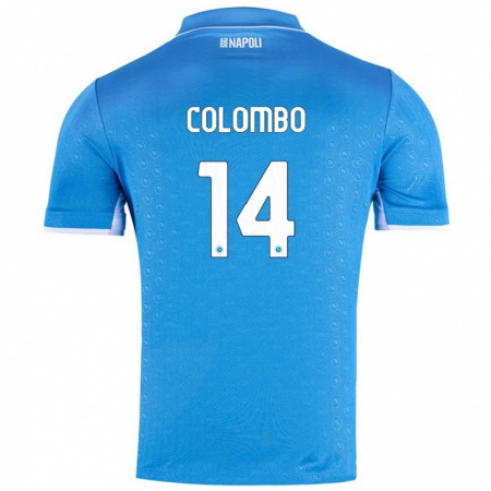 Kandiny Herren Sofia Colombo #14 Himmelblau Heimtrikot Trikot 2024/25 T-Shirt Österreich