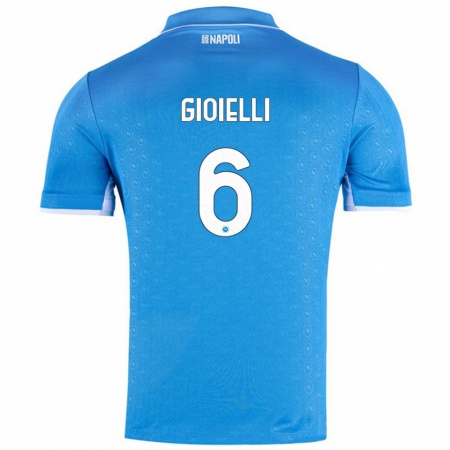 Kandiny Herren Francesco Pio Gioielli #6 Himmelblau Heimtrikot Trikot 2024/25 T-Shirt Österreich