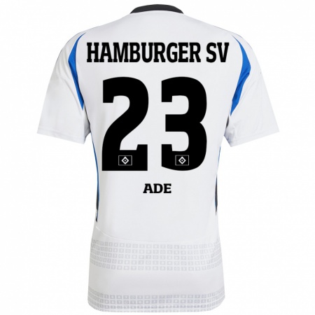 Kandiny Heren Jeremy Ade #23 Wit Blauw Thuisshirt Thuistenue 2024/25 T-Shirt