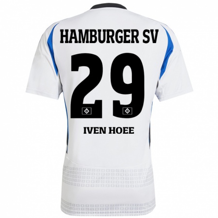 Kandiny Heren Lennart Iven Hoee #29 Wit Blauw Thuisshirt Thuistenue 2024/25 T-Shirt