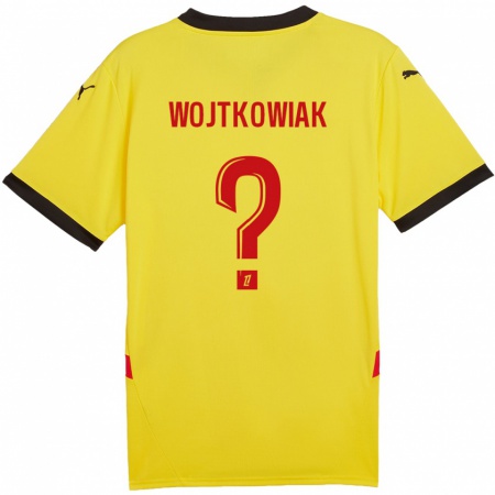 Kandiny Uomo Maglia Valentin Wojtkowiak #0 Giallo Rosso Kit Gara Home 2024/25 Maglietta