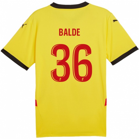 Kandiny Herren Ibrahima Baldé #36 Gelb Rot Heimtrikot Trikot 2024/25 T-Shirt Österreich