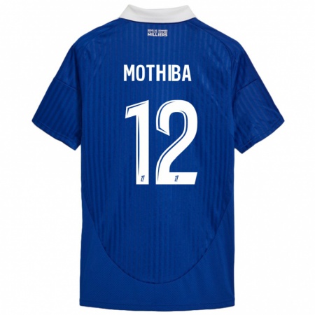 Kandiny Uomo Maglia Lebo Mothiba #12 Blu Bianco Kit Gara Home 2024/25 Maglietta