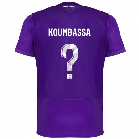 Kandiny Heren Seny Koumbassa #0 Paars Wit Thuisshirt Thuistenue 2024/25 T-Shirt