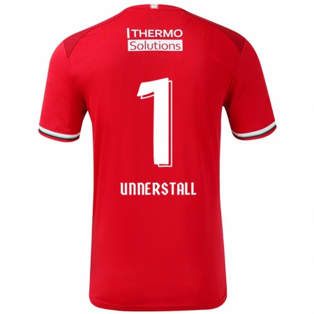 Kandiny Heren Lars Unnerstall #1 Rood Wit Thuisshirt Thuistenue 2024/25 T-Shirt