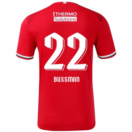 Kandiny Uomo Maglia Fiene Bussman #22 Rosso Bianco Kit Gara Home 2024/25 Maglietta