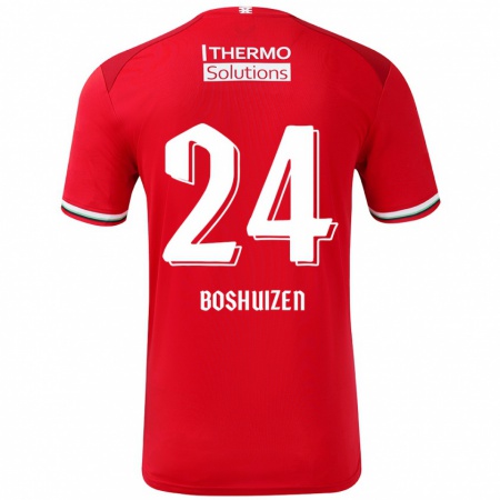 Kandiny Heren Annouk Boshuizen #24 Rood Wit Thuisshirt Thuistenue 2024/25 T-Shirt