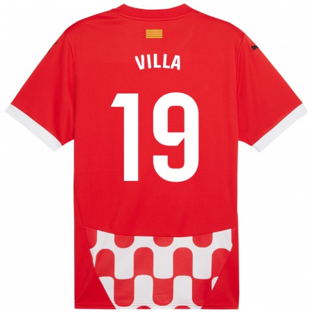 Kandiny Heren Toni Villa #19 Rood Wit Thuisshirt Thuistenue 2024/25 T-Shirt