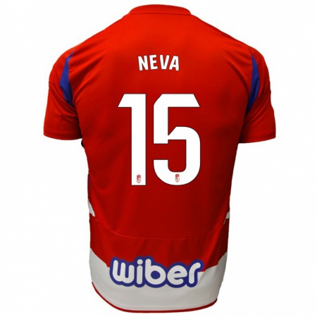 Kandiny Heren Carlos Neva #15 Rood Wit Blauw Thuisshirt Thuistenue 2024/25 T-Shirt