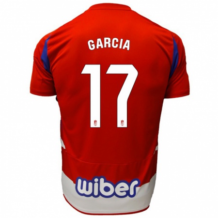 Kandiny Herren Naima García #17 Rot Weiß Blau Heimtrikot Trikot 2024/25 T-Shirt Österreich