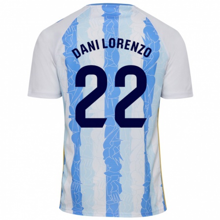 Kandiny Heren Dani Lorenzo #22 Wit Blauw Thuisshirt Thuistenue 2024/25 T-Shirt