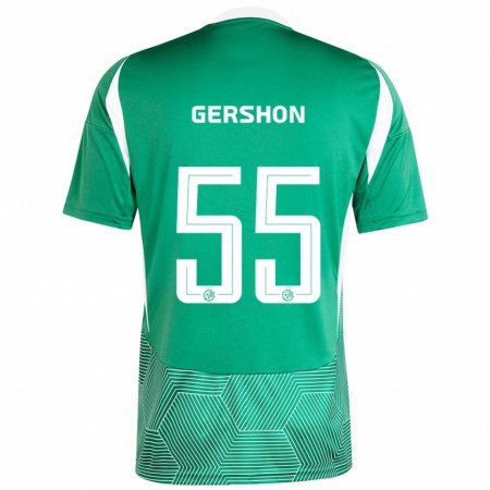 Kandiny Heren Rami Gershon #55 Groen Wit Thuisshirt Thuistenue 2024/25 T-Shirt