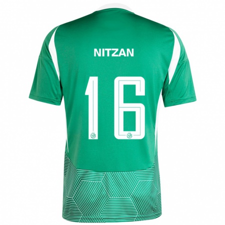 Kandiny Heren Itamar Nitzan #16 Groen Wit Thuisshirt Thuistenue 2024/25 T-Shirt