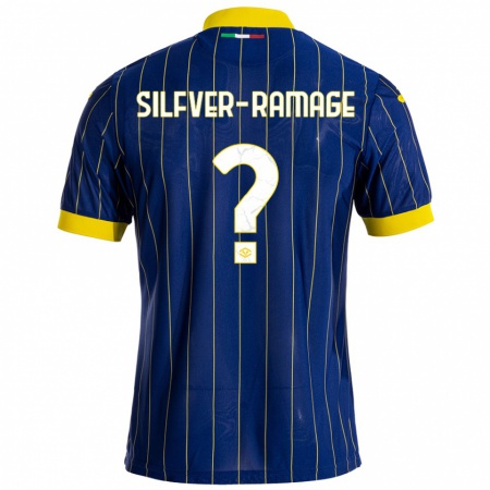 Kandiny Heren William Silfver-Ramage #0 Blauw Geel Thuisshirt Thuistenue 2024/25 T-Shirt