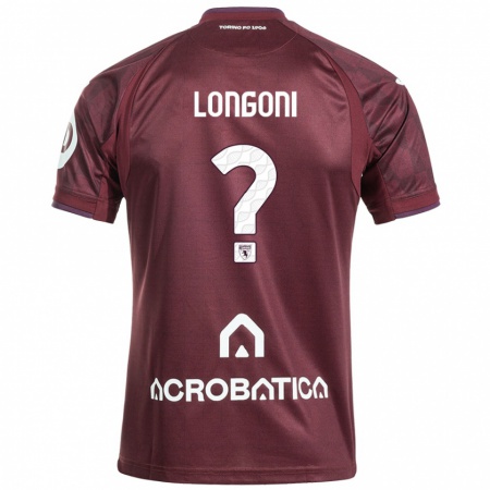 Kandiny Heren Marco Longoni #0 Kastanjebruin Wit Thuisshirt Thuistenue 2024/25 T-Shirt