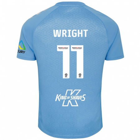 Kandiny Heren Haji Wright #11 Blauw Wit Thuisshirt Thuistenue 2024/25 T-Shirt