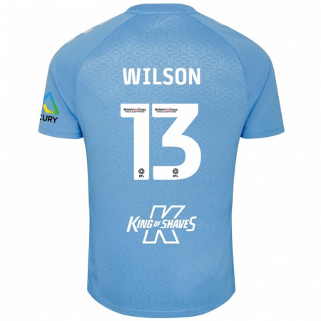 Kandiny Heren Ben Wilson #13 Blauw Wit Thuisshirt Thuistenue 2024/25 T-Shirt