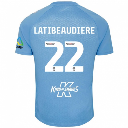 Kandiny Heren Joel Latibeaudiere #22 Blauw Wit Thuisshirt Thuistenue 2024/25 T-Shirt