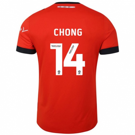 Kandiny Heren Tahith Chong #14 Oranje Zwart Thuisshirt Thuistenue 2024/25 T-Shirt