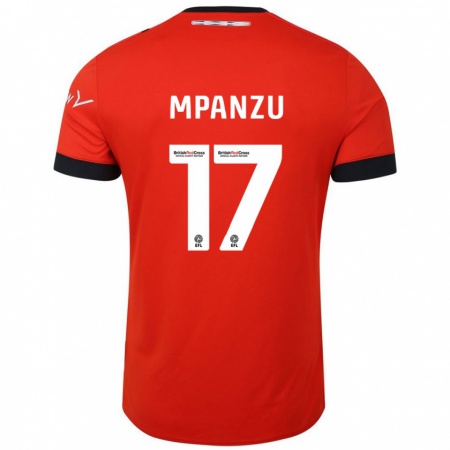 Kandiny Heren Pelly Ruddock Mpanzu #17 Oranje Zwart Thuisshirt Thuistenue 2024/25 T-Shirt