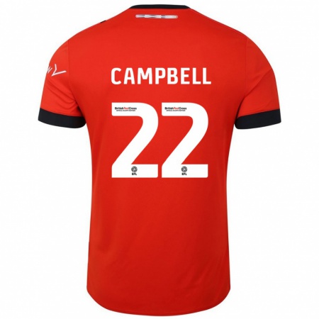 Kandiny Heren Allan Campbell #22 Oranje Zwart Thuisshirt Thuistenue 2024/25 T-Shirt