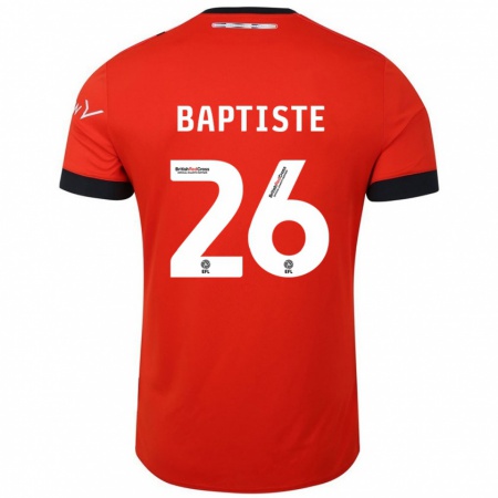 Kandiny Heren Shandon Baptiste #26 Oranje Zwart Thuisshirt Thuistenue 2024/25 T-Shirt