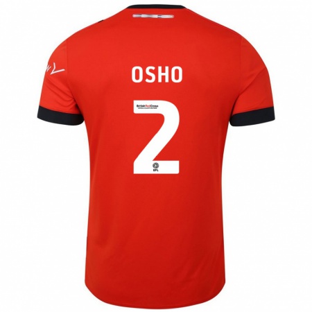 Kandiny Heren Gabriel Osho #2 Oranje Zwart Thuisshirt Thuistenue 2024/25 T-Shirt