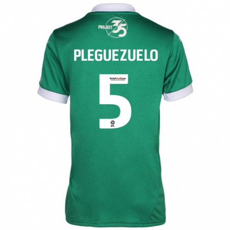 Kandiny Heren Julio Pleguezuelo #5 Groen Wit Thuisshirt Thuistenue 2024/25 T-Shirt