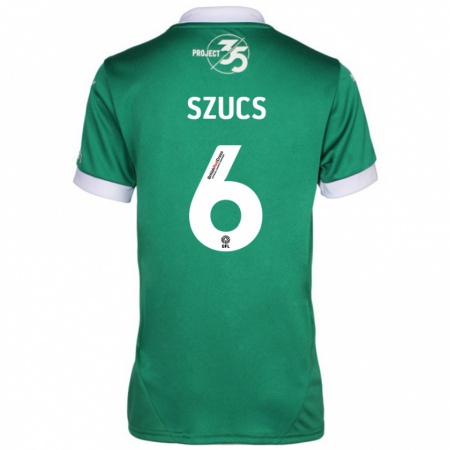 Kandiny Heren Kornél Szűcs #6 Groen Wit Thuisshirt Thuistenue 2024/25 T-Shirt