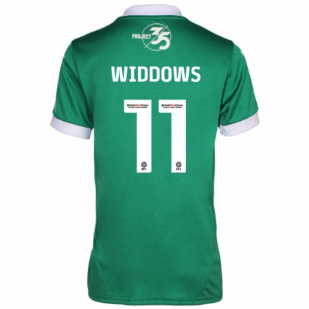 Kandiny Heren Jade Widdows #11 Groen Wit Thuisshirt Thuistenue 2024/25 T-Shirt