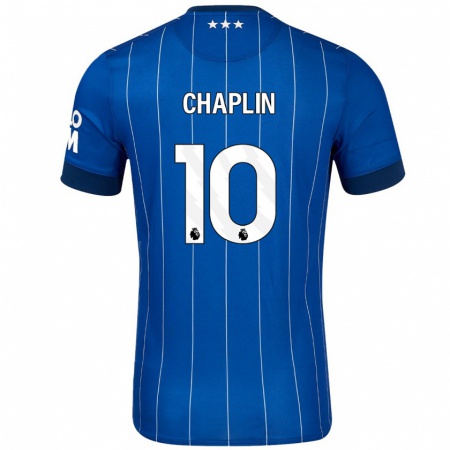 Kandiny Heren Conor Chaplin #10 Marineblauw Thuisshirt Thuistenue 2024/25 T-Shirt