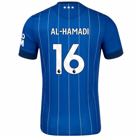 Kandiny Heren Ali Al-Hamadi #16 Marineblauw Thuisshirt Thuistenue 2024/25 T-Shirt