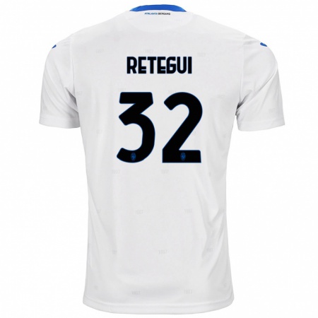 Kandiny Heren Mateo Retegui #32 Wit Uitshirt Uittenue 2024/25 T-Shirt