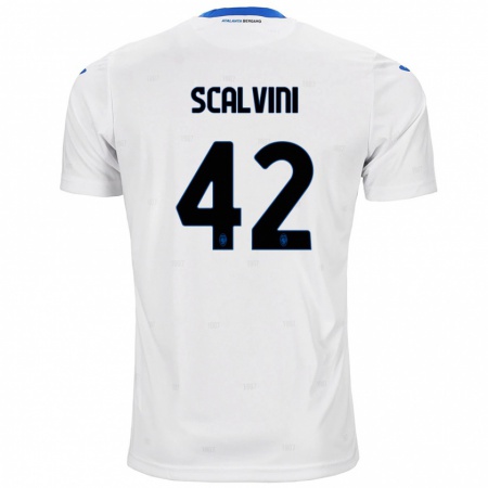 Kandiny Heren Giorgio Scalvini #42 Wit Uitshirt Uittenue 2024/25 T-Shirt