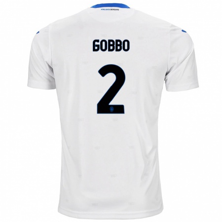 Kandiny Heren Luca Gobbo #2 Wit Uitshirt Uittenue 2024/25 T-Shirt