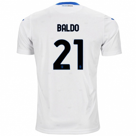 Kandiny Heren Nicolò Baldo #21 Wit Uitshirt Uittenue 2024/25 T-Shirt