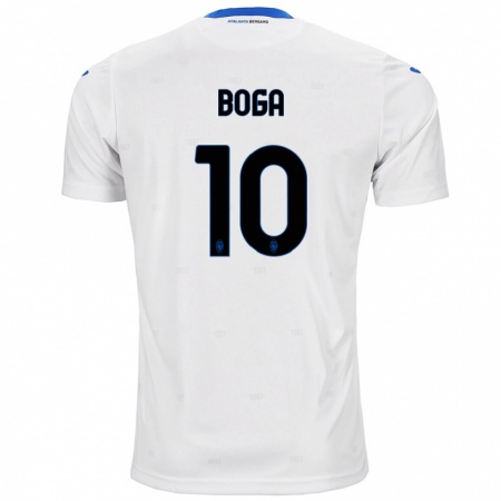 Kandiny Heren Jeremie Boga #10 Wit Uitshirt Uittenue 2024/25 T-Shirt