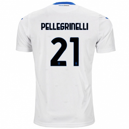 Kandiny Heren Giorgia Pellegrinelli #21 Wit Uitshirt Uittenue 2024/25 T-Shirt