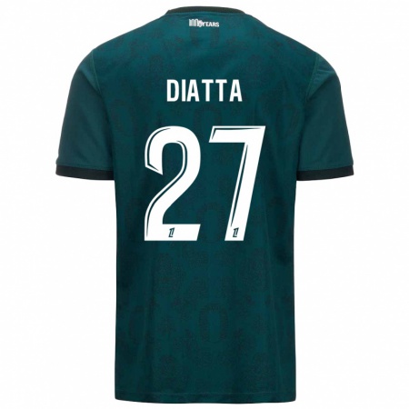 Kandiny Heren Krépin Diatta #27 Donkergroen Uitshirt Uittenue 2024/25 T-Shirt