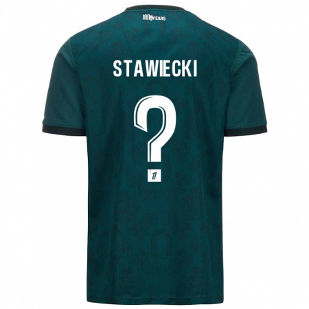 Kandiny Heren Jules Stawiecki #0 Donkergroen Uitshirt Uittenue 2024/25 T-Shirt