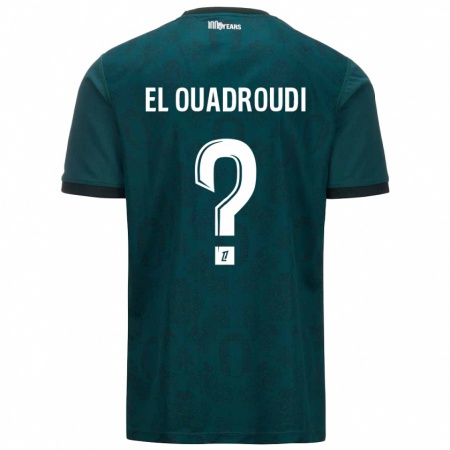 Kandiny Heren Imrane El Ouadroudi #0 Donkergroen Uitshirt Uittenue 2024/25 T-Shirt