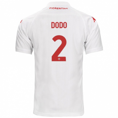 Kandiny Uomo Maglia Dodô #2 Bianco Kit Gara Away 2024/25 Maglietta