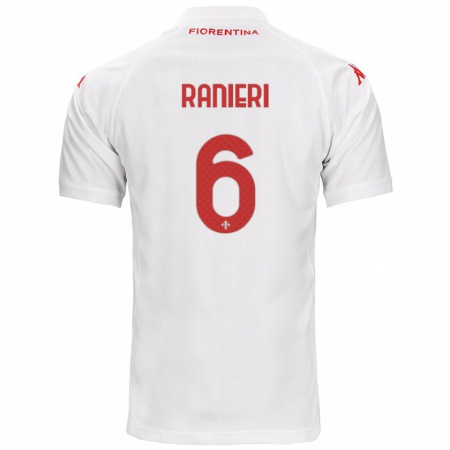 Kandiny Heren Luca Ranieri #6 Wit Uitshirt Uittenue 2024/25 T-Shirt