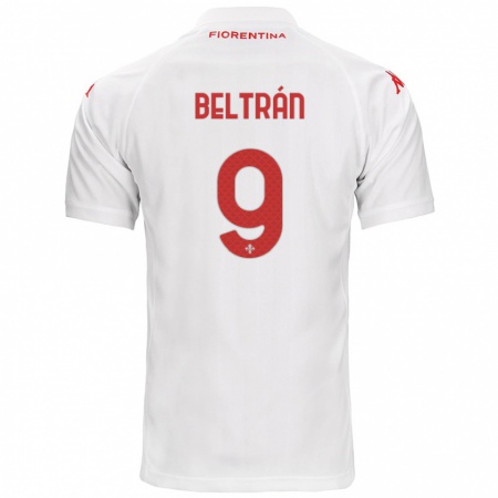 Kandiny Heren Lucas Beltrán #9 Wit Uitshirt Uittenue 2024/25 T-Shirt