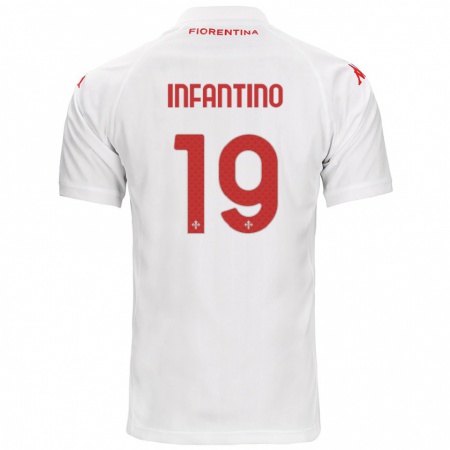 Kandiny Heren Gino Infantino #19 Wit Uitshirt Uittenue 2024/25 T-Shirt