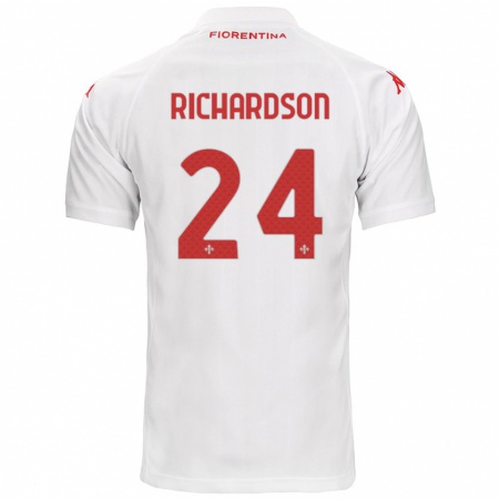 Kandiny Heren Amir Richardson #24 Wit Uitshirt Uittenue 2024/25 T-Shirt