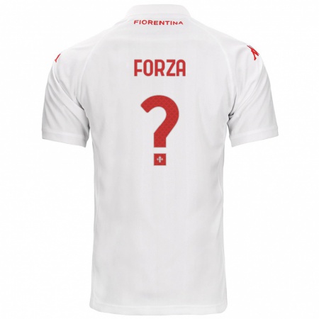 Kandiny Heren Francesco Forza #0 Wit Uitshirt Uittenue 2024/25 T-Shirt