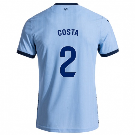 Kandiny Heren Logan Costa #2 Hemelsblauw Uitshirt Uittenue 2024/25 T-Shirt