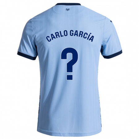 Kandiny Heren Carlo García #0 Hemelsblauw Uitshirt Uittenue 2024/25 T-Shirt