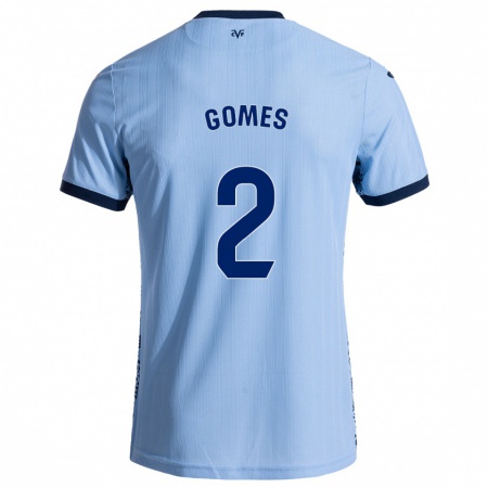 Kandiny Herren Vique Gomes #2 Himmelblau Auswärtstrikot Trikot 2024/25 T-Shirt Österreich